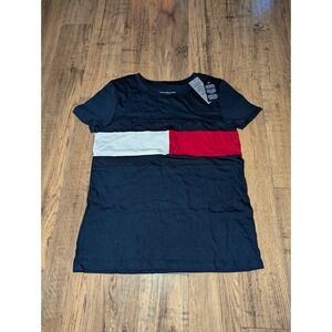 Tommy Hilfiger Desert Sky Colour-Block Regular Fit T-Shirt Size Medium